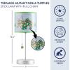 imageIdea Nuova Teenage Mutant Ninja Turtle Mutant Mayhem Stick Table Kids Lamp with Pull Chain Themed Printed Decorative ShadeTMNT Mutant Mayhem