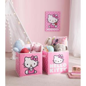 imageIdea Nuova JoJo Siwa Set of 2 Durable Storage Cubes with HandlesHello Kitty