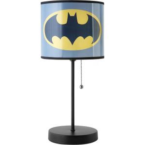 imageIdea Nuova Teenage Mutant Ninja Turtle Mutant Mayhem Stick Table Kids Lamp with Pull Chain Themed Printed Decorative ShadeBatman