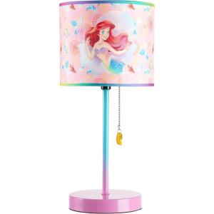 imageIdea Nuova Teenage Mutant Ninja Turtle Mutant Mayhem Stick Table Kids Lamp with Pull Chain Themed Printed Decorative ShadeLittle Mermaid