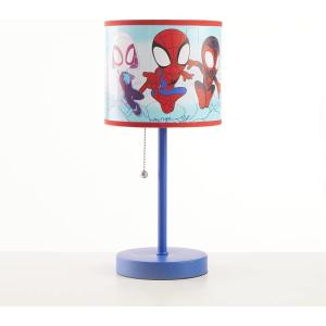 imageIdea Nuova Teenage Mutant Ninja Turtle Mutant Mayhem Stick Table Kids Lamp with Pull Chain Themed Printed Decorative ShadeSpidey and His Amazing Friends