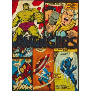 imageIdea Nuova Teenage Mutant Ninja Turtles 3D Tufted Canvas Wall Art Panel for Room Dcor11quotx15quotAvengers