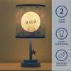 imageIdea Nuova Disney Winnie The Pooh 2 Layer Cut Out Shade Stick Table Lamp with Figural Pull Chain and Themed Printed Decorative ShadeStitch