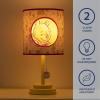 imageIdea Nuova Disney Winnie The Pooh 2 Layer Cut Out Shade Stick Table Lamp with Figural Pull Chain and Themed Printed Decorative ShadeWinnie The Pooh