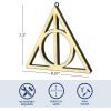imageIdea Nuova Harry Potter The Deathly Hallow Neon Figural LED Hanging Wall ArtMagical Wall Dcor 807quotx73quot
