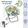 imageIdea Nuova Nickelodeon Teenage Mutant Ninja Turtles Mutant Mayhem 23quot Kids Folding Saucer Chair with Metal Frame Ages 3Ninja Turtles