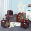 imageHarry Potter 5 Piece Storage Solution Set come with Collapsible Storage Trunk Pop Up Hamper 2 Storage Cubes 1 Sequin Storage Cube
