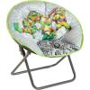imageIdea Nuova Nickelodeon Teenage Mutant Ninja Turtles Mutant Mayhem 23quot Kids Folding Saucer Chair with Metal Frame Ages 3Ninja Turtles