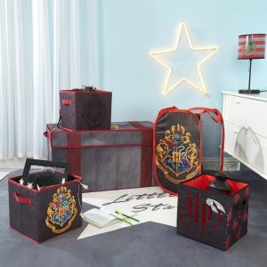 imageHarry Potter 5 Piece Storage Solution Set come with Collapsible Storage Trunk Pop Up Hamper 2 Storage Cubes 1 Sequin Storage Cube