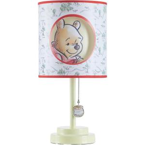 imageIdea Nuova Disney Winnie The Pooh 2 Layer Cut Out Shade Stick Table Lamp with Figural Pull Chain and Themed Printed Decorative ShadeWinnie The Pooh