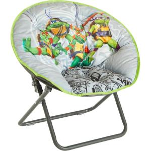 imageIdea Nuova Nickelodeon Teenage Mutant Ninja Turtles Mutant Mayhem 23quot Kids Folding Saucer Chair with Metal Frame Ages 3Ninja Turtles