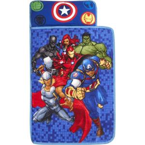 imageSuper Soft Plush Toddler Quilted Nap Mat with Built in Blanket and PillowAvengers