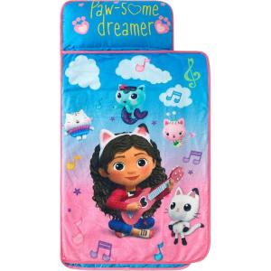 imageSuper Soft Plush Toddler Quilted Nap Mat with Built in Blanket and PillowGabbys Dollhouse