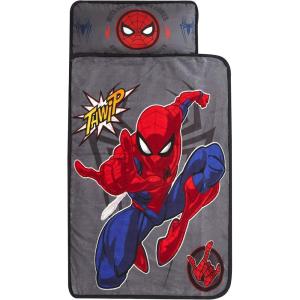 imageSuper Soft Plush Toddler Quilted Nap Mat with Built in Blanket and PillowSpiderman