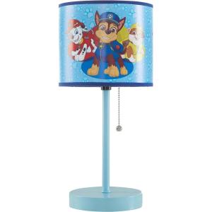 imageIdea Nuova Paw Patrol Chase Rubble and Marshall Stick Table Kids Lamp with Pull Chain Themed Printed Decorative ShadePaw Patrol Chase Rubble and Marshall
