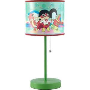 imageIdea Nuova Paw Patrol Chase Rubble and Marshall Stick Table Kids Lamp with Pull Chain Themed Printed Decorative ShadeRyans World