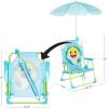 imageIdea Nuova Baby Shark Kids Outdoor Chair with Umbrella  Adjustable Portable Perfect for Beach or PoolBaby Shark