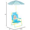 imageIdea Nuova Baby Shark Kids Outdoor Chair with Umbrella  Adjustable Portable Perfect for Beach or PoolCocomelon