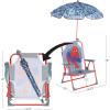 imageIdea Nuova Baby Shark Kids Outdoor Chair with Umbrella  Adjustable Portable Perfect for Beach or PoolSpiderman