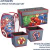 imageIdea Nuova Paw Patrol 4 Piece Storage Solution Set with Pop Up Hamper Collapsible Storage Trunk and 2 Nestable Storage BinsAvengers