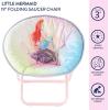 imageIdea Nuova Paw Patrol Chase Rubble and Marshall Toddler 19 Folding Saucer Chair with Metal Frame Ages 3Little Mermaid