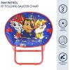 imageIdea Nuova Paw Patrol Chase Rubble and Marshall Toddler 19 Folding Saucer Chair with Metal Frame Ages 3Paw Patrol  Blue