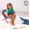 imageIdea Nuova Paw Patrol Chase Rubble and Marshall Toddler 19 Folding Saucer Chair with Metal Frame Ages 3Paw Patrol  Blue
