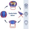 imageIdea Nuova Paw Patrol Chase Rubble and Marshall Toddler 19 Folding Saucer Chair with Metal Frame Ages 3Paw Patrol  Blue
