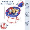 imageIdea Nuova Paw Patrol Chase Rubble and Marshall Toddler 19 Folding Saucer Chair with Metal Frame Ages 3Paw Patrol  Blue
