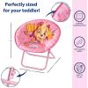 imageIdea Nuova Paw Patrol Chase Rubble and Marshall Toddler 19 Folding Saucer Chair with Metal Frame Ages 3Paw Patrol  Pink
