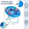 imageIdea Nuova Paw Patrol Chase Rubble and Marshall Toddler 19 Folding Saucer Chair with Metal Frame Ages 3Stitch