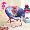 imageIdea Nuova Paw Patrol Chase Rubble and Marshall Toddler 19 Folding Saucer Chair with Metal Frame Ages 3Trolls Purple