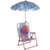 imageIdea Nuova Baby Shark Kids Outdoor Chair with Umbrella  Adjustable Portable Perfect for Beach or PoolSpiderman