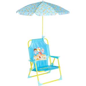imageIdea Nuova Baby Shark Kids Outdoor Chair with Umbrella  Adjustable Portable Perfect for Beach or PoolCocomelon