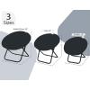 imageIdea Nuova Jurassic World Plush Folding Saucer Chair with 32quot Folding and Metal Frame for KidsTeensAdults LargeBatman