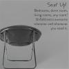 imageIdea Nuova Jurassic World Plush Folding Saucer Chair with 32quot Folding and Metal Frame for KidsTeensAdults LargeBatman