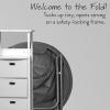 imageIdea Nuova Jurassic World Plush Folding Saucer Chair with 32quot Folding and Metal Frame for KidsTeensAdults LargeBatman