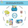 imageIdea Nuova Jurassic World Plush Folding Saucer Chair with 32quot Folding and Metal Frame for KidsTeensAdults LargeSpongebob Squarepants