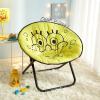 imageIdea Nuova Jurassic World Plush Folding Saucer Chair with 32quot Folding and Metal Frame for KidsTeensAdults LargeSpongebob Squarepants