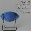 imageIdea Nuova Jurassic World Plush Folding Saucer Chair with 32quot Folding and Metal Frame for KidsTeensAdults LargeStar Wars Mandalorian