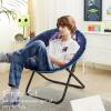 imageIdea Nuova Jurassic World Plush Folding Saucer Chair with 32quot Folding and Metal Frame for KidsTeensAdults LargeStar Wars Mandalorian