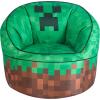 imageDisney Minnie Mouse 3D Figural Oversized Round Back Bean Bag ChairGreen