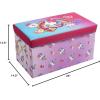 imageDisney Minnie Mouse Collapsible Toy Storage Bench and Ottoman  Durable and Functional 145quot H x 145quot D x 25quot L Perfect for Kids RoomsJojo Siwa