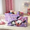 imageDisney Minnie Mouse Collapsible Toy Storage Bench and Ottoman  Durable and Functional 145quot H x 145quot D x 25quot L Perfect for Kids RoomsMinnie Mouse