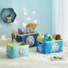 imageIdea Nuova Batman 3 Piece Nestable Rectangular Storage Bins with Grommet Handles for Organizing Toys Games Clothes in Nursery Playroom Bedroom BathroomSpongebob