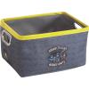 imageIdea Nuova Batman 3 Piece Nestable Rectangular Storage Bins with Grommet Handles for Organizing Toys Games Clothes in Nursery Playroom Bedroom BathroomBatman
