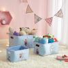 imageIdea Nuova Batman 3 Piece Nestable Rectangular Storage Bins with Grommet Handles for Organizing Toys Games Clothes in Nursery Playroom Bedroom BathroomFrozen
