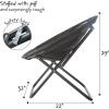 imageIdea Nuova Batman Folding Lounge and Gaming Saucer Chair Polyester 29quot H x 32quot W x 22quot D 16quotD x 19quotH 14quot from floorBatman