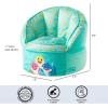 imageIdea Nuova Cocomelon Blue Round Bean Bag Chair for Kids Ages 3 LargeBaby Shark