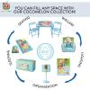 imageIdea Nuova Cocomelon Blue Round Bean Bag Chair for Kids Ages 3 LargeCocomelon